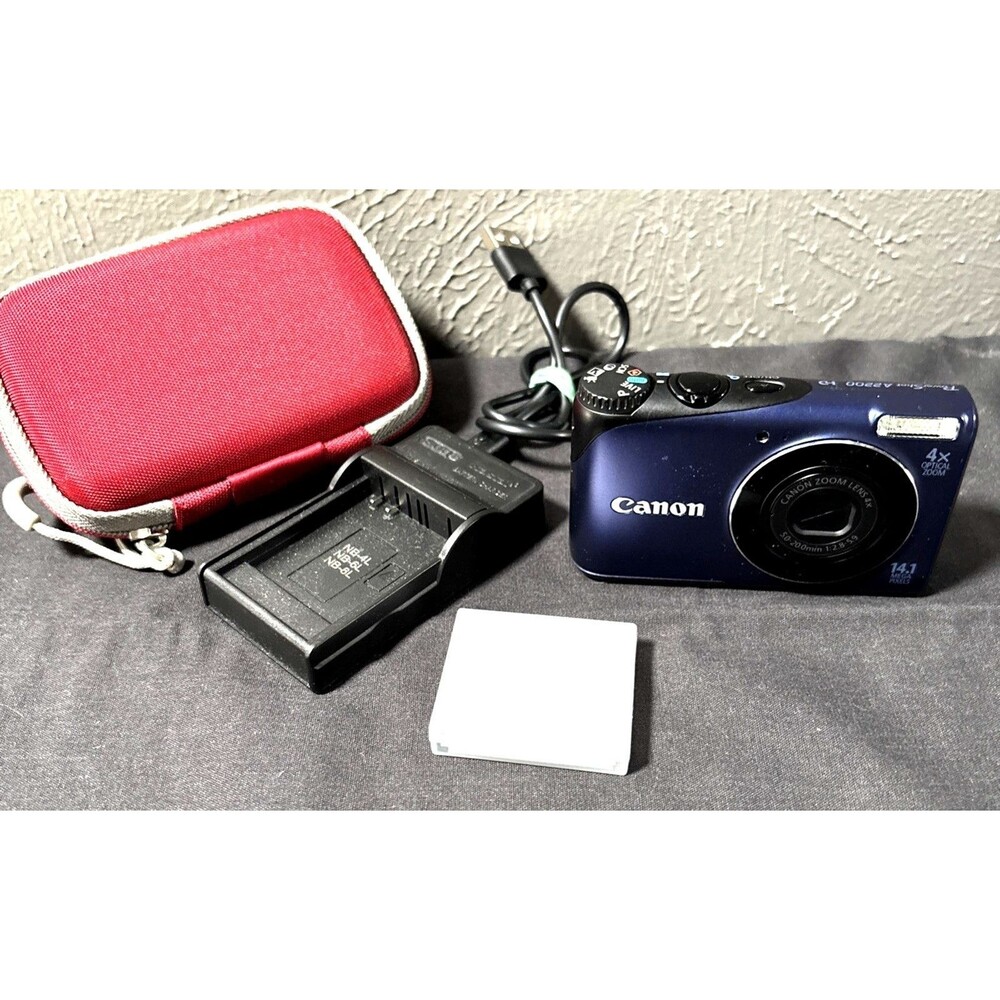 Canon PowerShot A2200 HD 14.1 MP Digital Camera 4x Optical Zoom Built-in Flash